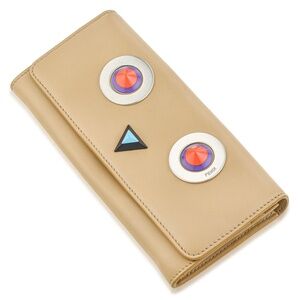 Authentic Fendi Hypnoteyes wallet in Beige color Leather